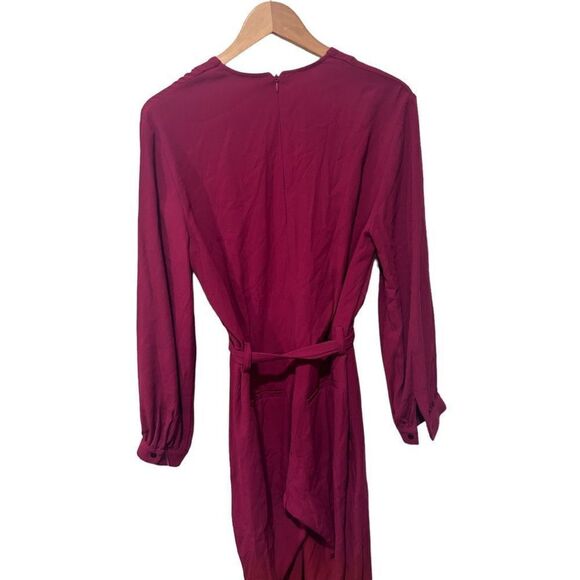 IRO Long Sleeve V-neck Overall Deep Red Jumpsuit size EU 34 Small Contemporary - Picture 8 of 14